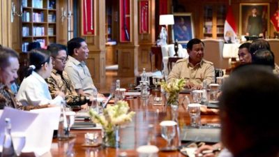 Prabowo Pimpin Rapat di Hambalang Bahas Penertiban Lahan Sawit