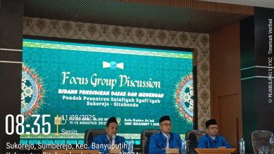 Bidang Dikdasmen Pesantren Gelar FGD: Pekikkan Semangat Khidmah, Mutu, Unggul, dan Berkah