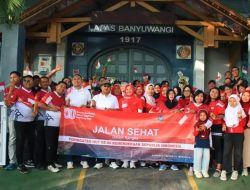 Lapas Banyuwangi Gelar Jalan Sehat Meriah Sambut HUT RI ke-80