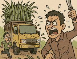 Gagal Bacok Korban,Pelaku di Situbondo Ngamuk Rusak Truk