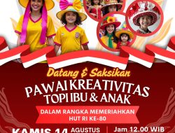Pawai Kreativitas Topi Ibu & Anak Meriahkan HUT RI ke-80 di Mangaran