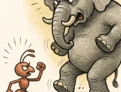 “Semut dan Gajah: Kisah Kecil Melawan Besar”