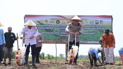 Implementasi Asta Cita Presiden, Polresta Banyuwangi Tanam Jagung Serentak Kuartal IV 2025
