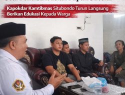 Kapokdar Kamtibmas Bhayangkara Situbondo Turun Langsung, Haji Ismail Beri Edukasi Aturan Pupuk Subsidi kepada Warga Tanjung Kamal