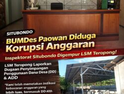 Dugaan Skandal BUMDes Paowan Menguat, Laporan Resmi ke Inspektorat Buka Potensi Audit Menyeluruh Dana Desa