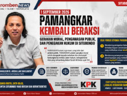 1 September 2026, PAMANGKAR Kembali ke Situbondo: Dari Pengembangan Sektor Strategis Menuju Gerakan Pengawasan Berbasis Hukum