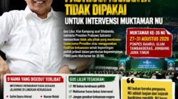 *Gus Lilur Minta Presiden Prabowo Pastikan Namanya Tidak Dipakai untuk Intervensi Muktamar NU*