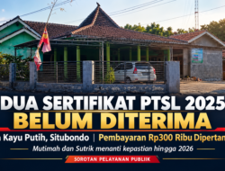 Dua Sertifikat Tertahan atau Belum Selesai? PTSL Desa Kayu Putih Menanti Klarifikasi, Pengajuan 2026 Disebut Sudah Terbit: Semar, Bagong, Gareng, dan Petruk Ikut Bertanya